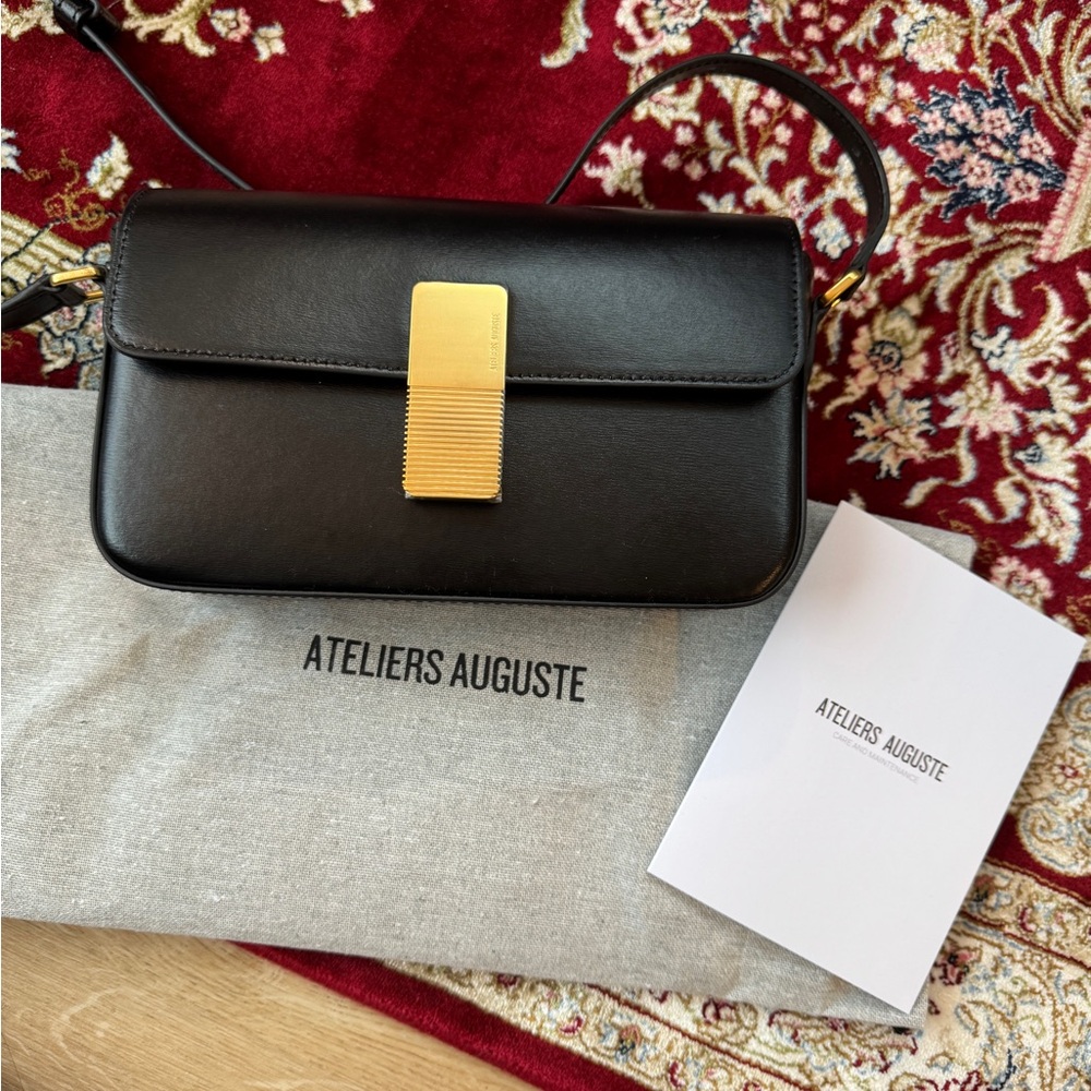 Ateliers Auguste Monceau Baguette Gold Edition in Black Box Leather - Picture 5 of 13